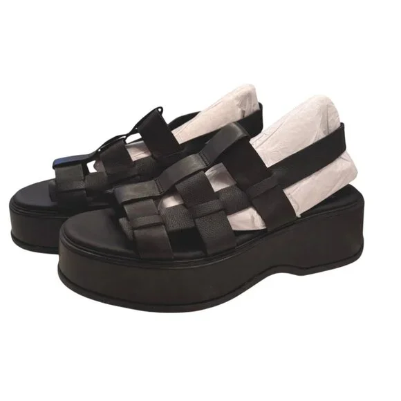 Sorel Dayspring Slingback Black Sandal Size 10 EU 41 Chunky NWOB - Picture 2 of 16